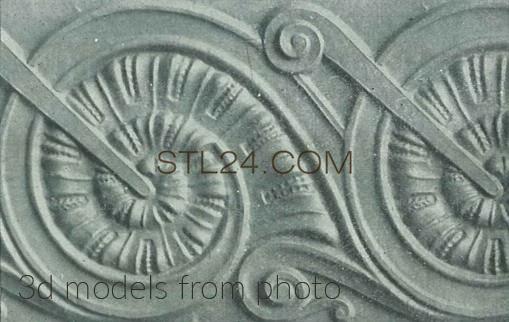 Фризы (FRIESE_1711 -  | 3D model 3DSMAX / OBJ / STL) 3D модель для ЧПУ станка